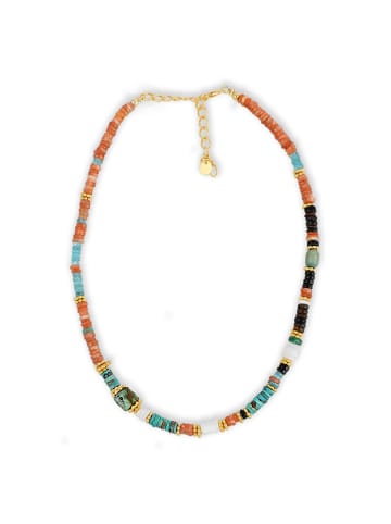Taboo Gecoate ketting met edelstenen - (L)42 cm