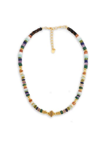 Taboo Gecoate ketting met edelstenen - (L)42 cm
