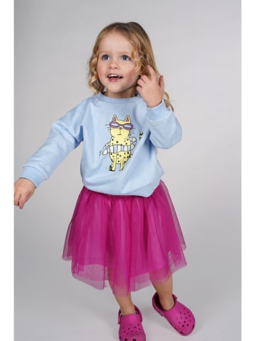 The New Chapter Sweatshirt "Billie" lichtblauw/geel