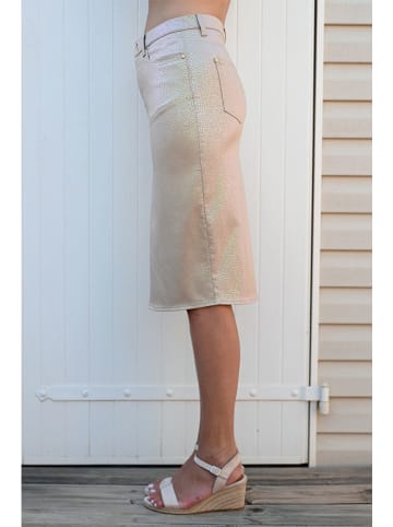 Bleu d'Azur Rok "Douc" beige