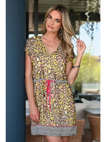 Bleu d'Azur Jurk "Namibie" beige/geel