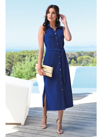 Bleu d'Azur Sukienka "Senza" w kolorze niebieskim