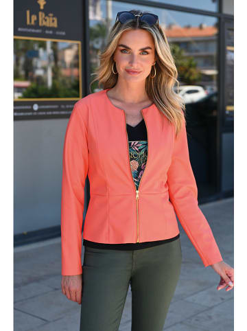 Bleu d'Azur Sweatjacke "Andros" in Orange