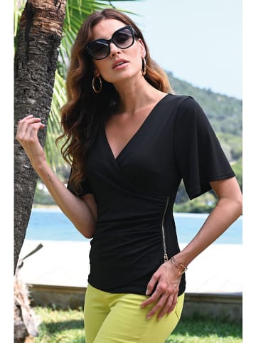 Bleu d'Azur Shirt "Cook" in Schwarz