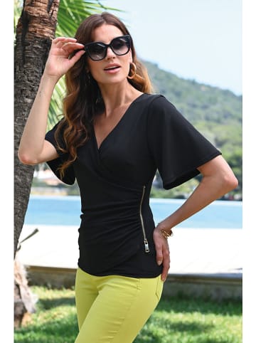 Bleu d'Azur Shirt "Cook" in Schwarz