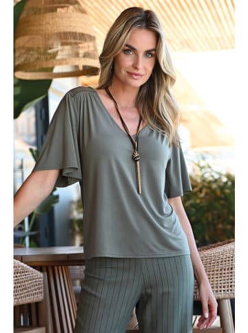 Bleu d'Azur Shirt "Musa" in Grau