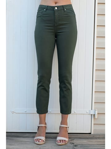Bleu d'Azur Jeans "Paula" in Khaki