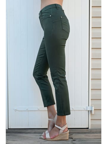 Bleu d'Azur Jeans "Paula" in Khaki