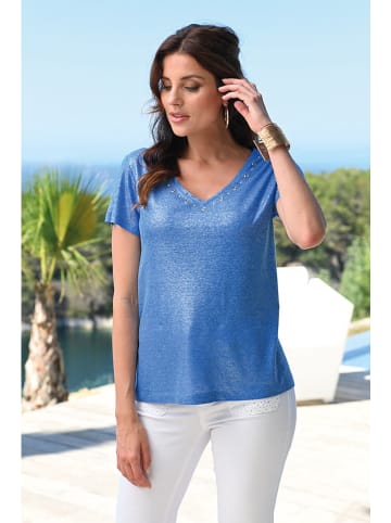 Bleu d'Azur Koszulka "Maxou" w kolorze niebieskim