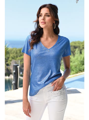 Bleu d'Azur Koszulka "Maxou" w kolorze niebieskim