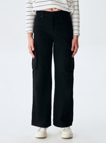 LTB Cargojeans "Nilda G" - Wide leg - in Schwarz
