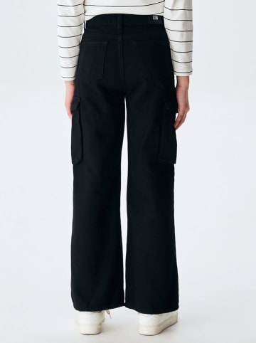 LTB Cargojeans "Nilda G" - Wide leg - in Schwarz
