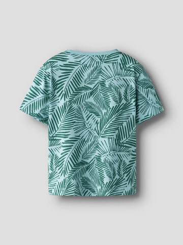 name it Shirt "Jivan" in Hellblau/ Grün