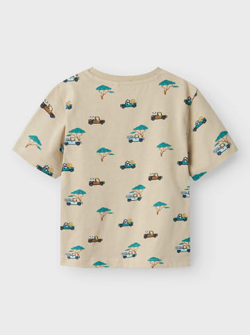 name it Shirt "Jivan" in Beige/ Türkis