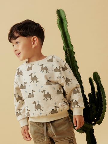 name it Sweatshirt "Jano" in Beige/ Hellbraun
