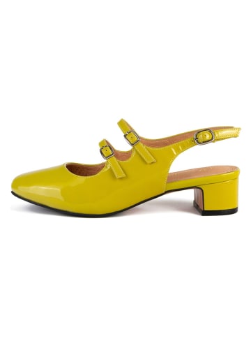 loft37 Leder-Pumps "Ciao Amore Ciao" in Grün