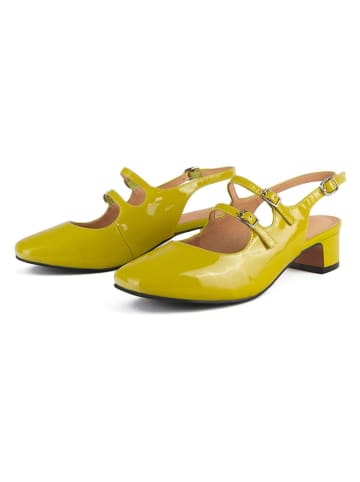 loft37 Leder-Pumps "Ciao Amore Ciao" in Grün