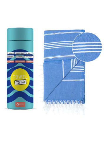 Samimi Hamamdoek blauw - (L)180 x (B)100 cm