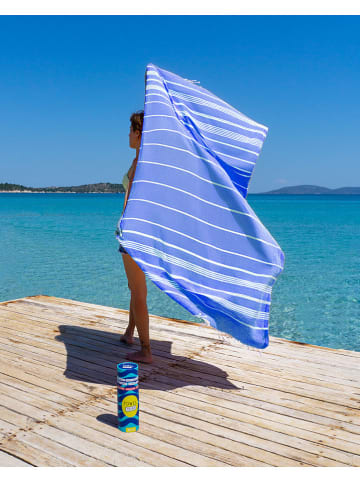Samimi Hamamdoek blauw - (L)180 x (B)100 cm