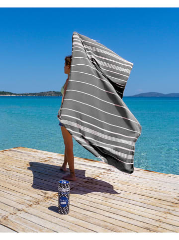 Samimi Hamamdoek zwart - (L)180 x (B)100 cm