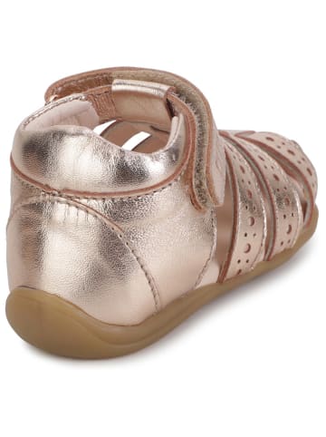 Carrément beau Leder-Halbsandalen in Beige