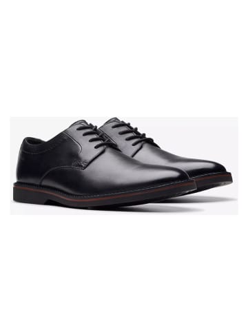 Clarks Leder-Schnürschuhe "Craft Arlo" in Schwarz