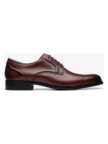 Clarks Skórzane trzewiki "Craft Arlo" w kolorze brązowym