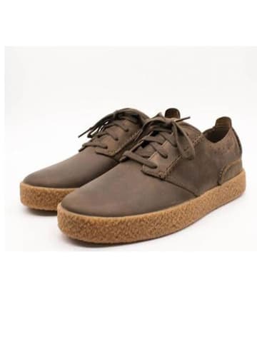 Clarks Skórzane sneakersy "Street hill Lace" w kolorze oliwkowym