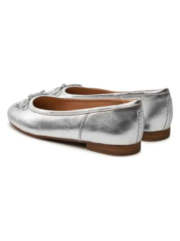 Clarks Leder-Ballerinas "Fawna" in Silber