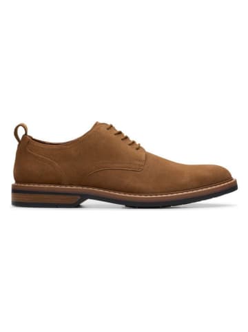 Clarks Leder-Schnürschuhe "Aldwin" in Hellbraun