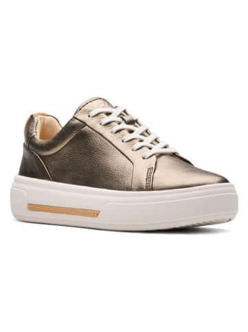 Clarks Leder-Sneakers "Hollyhock Walk" in Gold