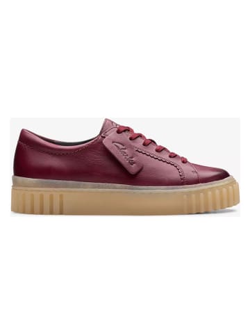 Clarks Leren sneakers "Mayhill Walk" bordeaux
