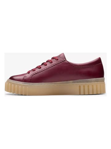 Clarks Leren sneakers "Mayhill Walk" bordeaux