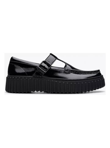 Clarks Leder-Mokassins "Torhill Bar" in Schwarz