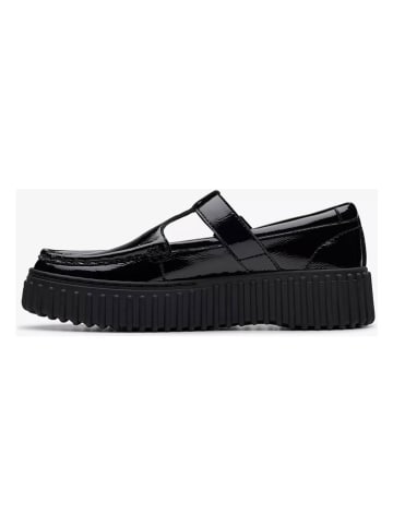 Clarks Leder-Mokassins "Torhill Bar" in Schwarz