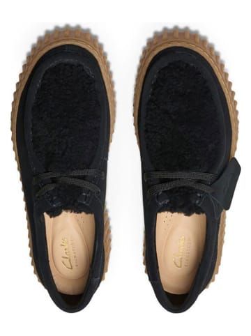 Clarks Leder-Schnürschuhe "Torhill Bee" in Schwarz