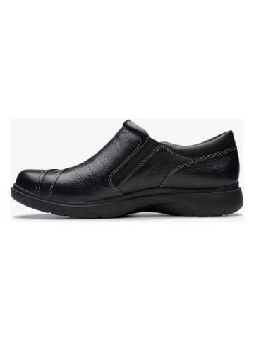Clarks Skórzane slippersy "Certina Pure" w kolorze czarnym