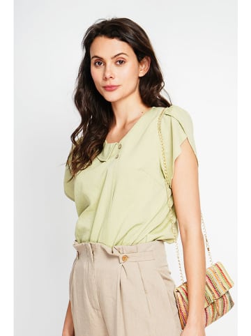 Le Jardin du Lin Blouse lichtgroen