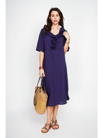 Le Jardin du Lin Jurk auberginekleurig