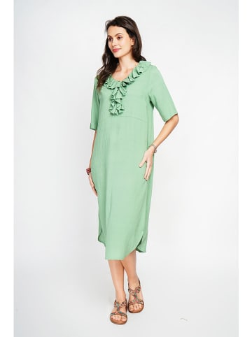Le Jardin du Lin Kleid in Hellgrün