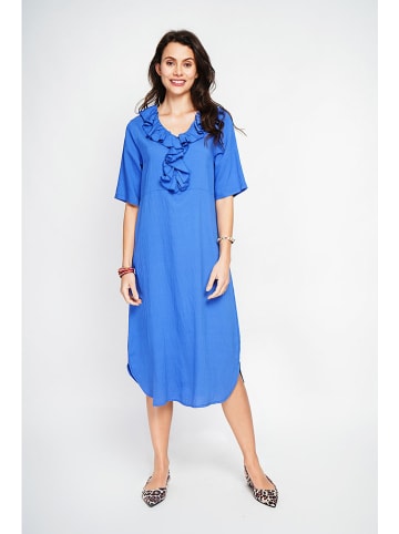 Le Jardin du Lin Kleid in Blau