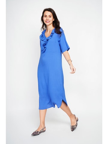 Le Jardin du Lin Kleid in Blau