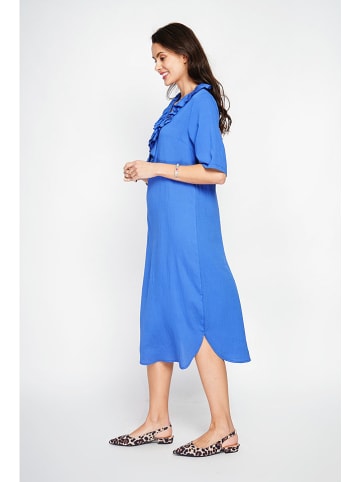 Le Jardin du Lin Kleid in Blau