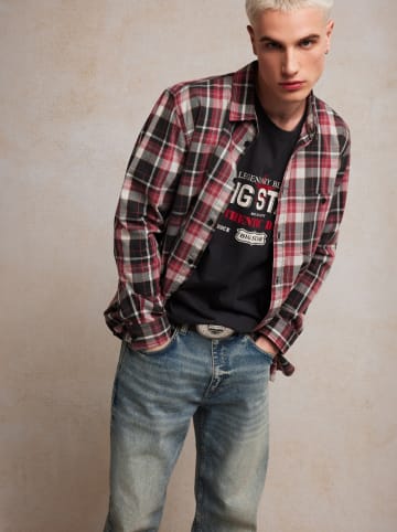 BIG STAR Koszula - Regular fit - w kolorze granatowo-czerwonym
