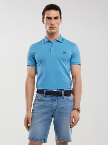 BIG STAR Koszulka polo w kolorze błękitnym