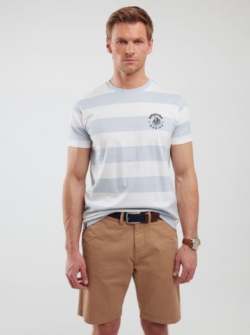 BIG STAR Shirt wit/lichtblauw