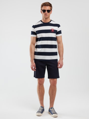 BIG STAR Shirt wit/donkerblauw
