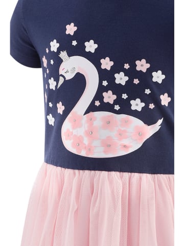 happy girls by Eisend Kleid in Dunkelblau/ Rosa
