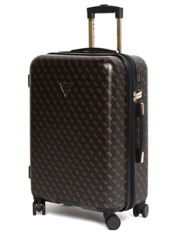 Guess Hardcase-Trolley in Braun - (B)44 x (H)64 x (T)26 cm