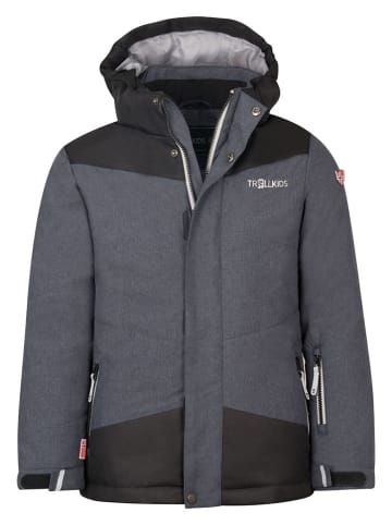 Trollkids Ski-/ Snowboardjacke "Norefjell" in Schwarz